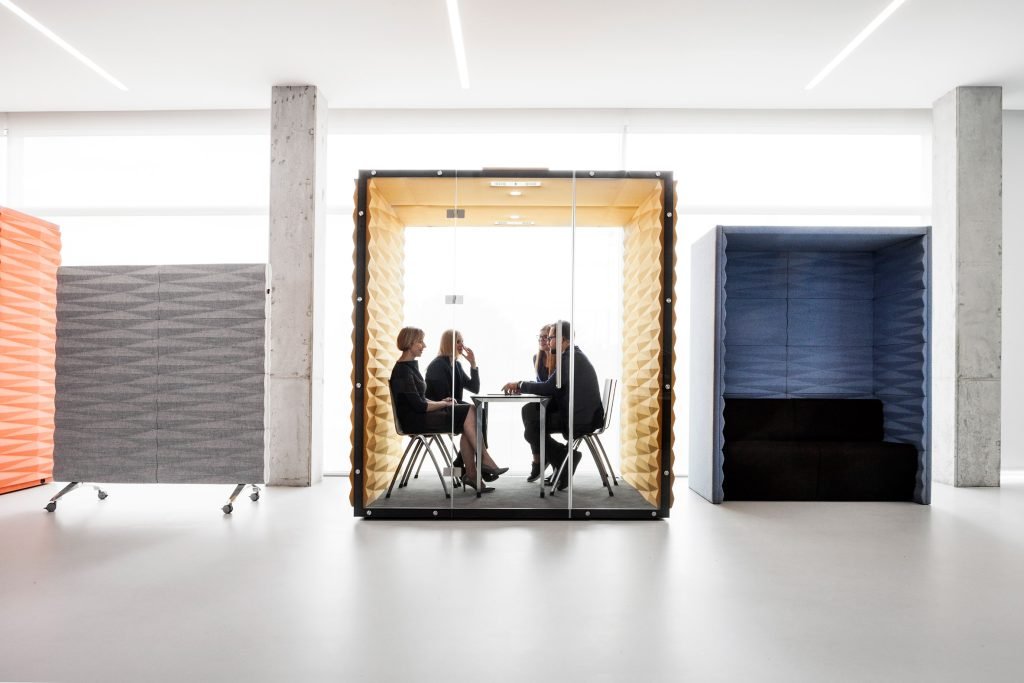 meeting rooms in open office